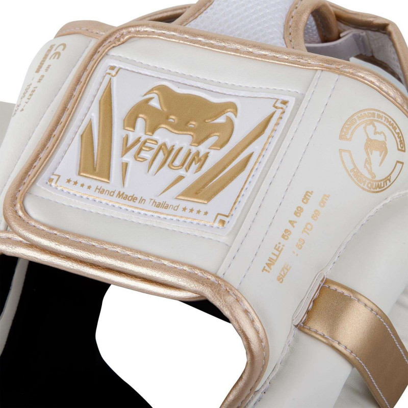 Шлем Venum Elite Headgear White/Gold (02015) фото 5