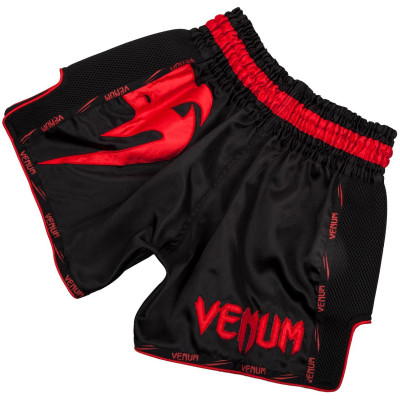 Шорты Venum Giant Muay Thai Shorts Black/Red (01715) фото 2