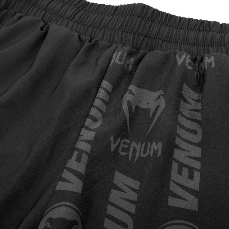 Шорты Venum Logos Training Shorts Black/Neo Yellow (01728) фото 6