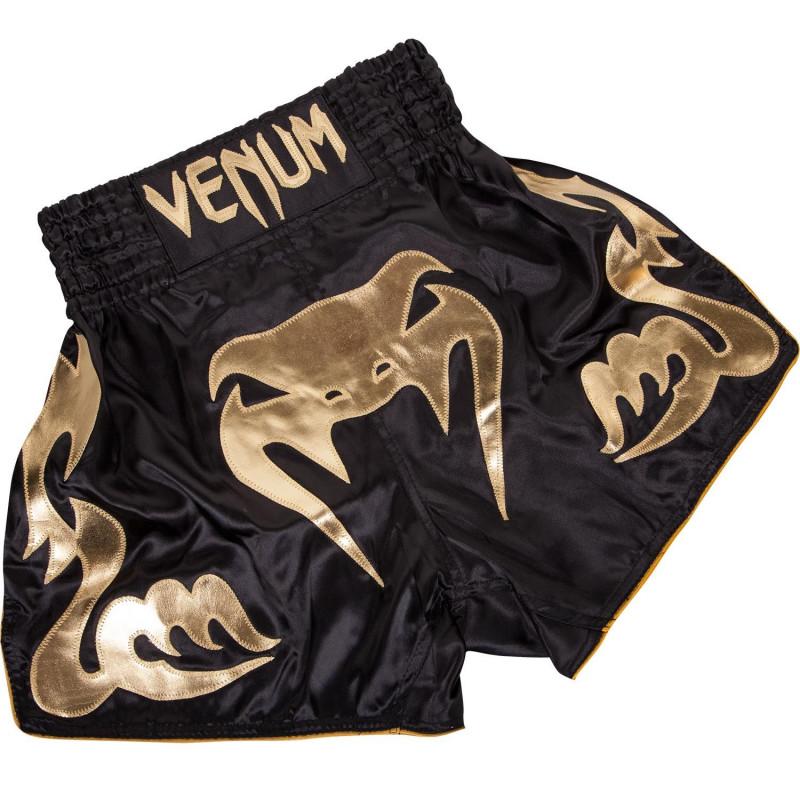 Шорты Venum Bangkok Inferno Muay Thai Black/Gold (02046) фото 1