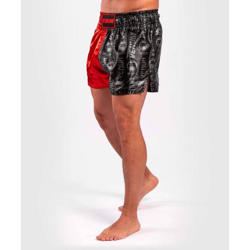 Шорты Venum Logos Muay Thai Shorts Black/Red (02141) фото 3