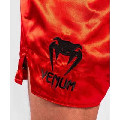 Шорты Venum Logos Muay Thai Shorts Black/Red (02141) фото 6