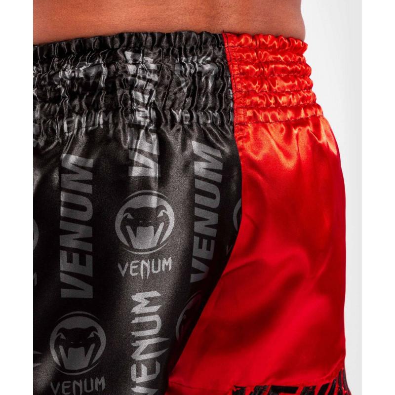 Шорты Venum Logos Muay Thai Shorts Black/Red (02141) фото 7