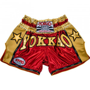 Шорты YOKKAO Vintage Muay Thai shorts red