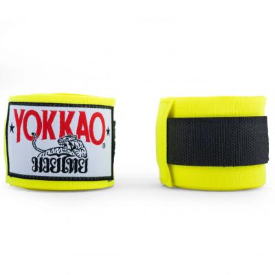  Бинты для бокса YOKKAO neon yellow (02858) фото 2