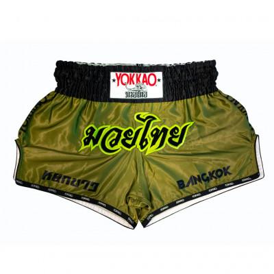 Шорты YOKKAO Late Show Muay Thai Olive (02847) фото 1