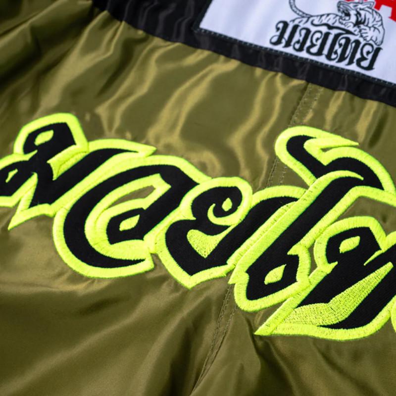 Шорты YOKKAO Late Show Muay Thai Olive (02847) фото 3