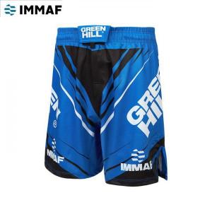 Шорты MMA IMMAF Green Hill blue