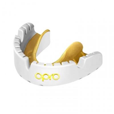 Капа OPRO Gold Braces White/Gold (02714) фото 1
