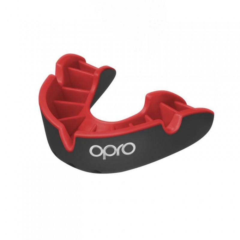 Капа OPRO Silver Black/Red (02719) фото 1