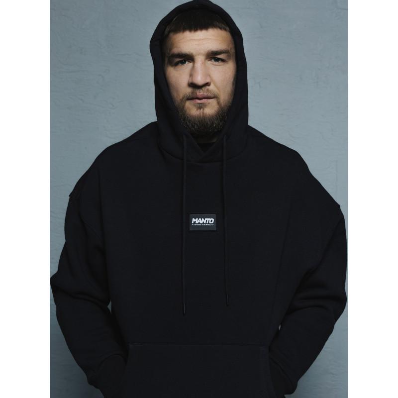 Толстовка MANTO hoodie LABEL OVERSIZE black (02553) фото 5