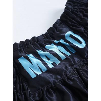 Шорти MANTO shorts MUAY THAI DUAL black/blue (02477) фото 2