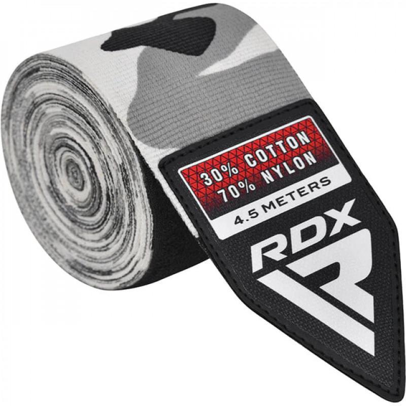 Боксёрские бинты RDX Hand Wraps Camo/ Gray Plus (02676) фото 4