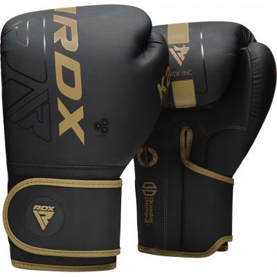 Боксерские перчатки RDX F6 Kara Matte Golden (02641) фото 2