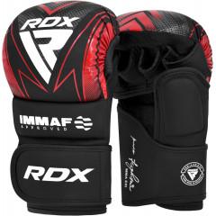 Перчатки ММА RDX IMMAF Grappling Gloves Red