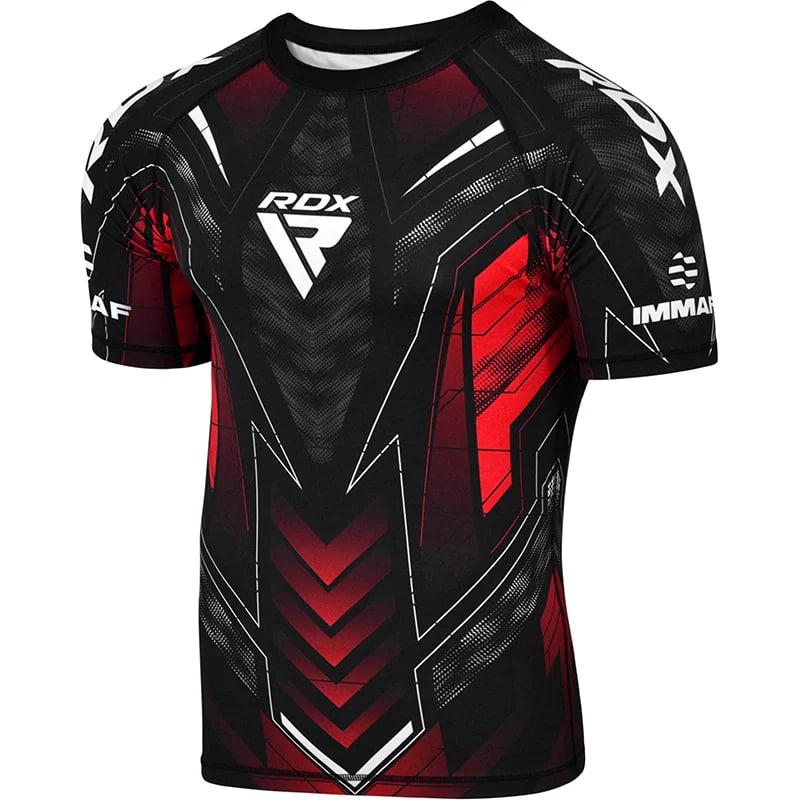 Рашгард RDX IMMAF Shirt Half Sleeves Red (02762) фото 1