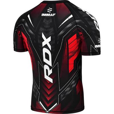Рашгард RDX IMMAF Shirt Half Sleeves Red (02762) фото 2