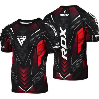 Рашгард RDX IMMAF Shirt Half Sleeves Red (02762) фото 3