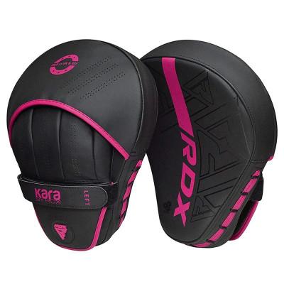 Боксёрские лапы RDX F6 KARA Focus Pads Pink (02667) фото 1