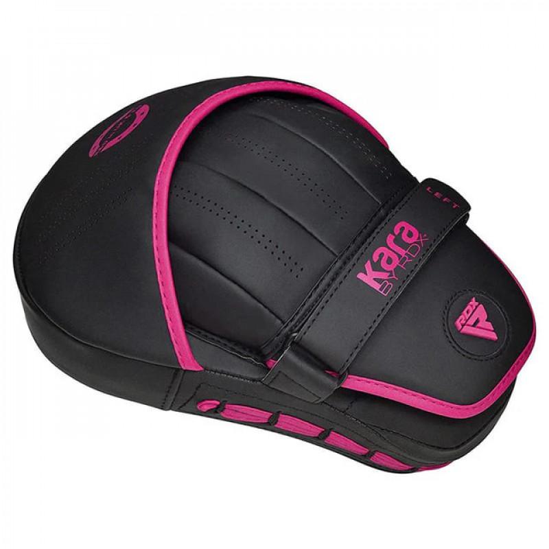 Боксёрские лапы RDX F6 KARA Focus Pads Pink (02667) фото 3