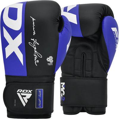 Перчатки боксерские RDX REX F4 Blue/Black (02833) фото 1