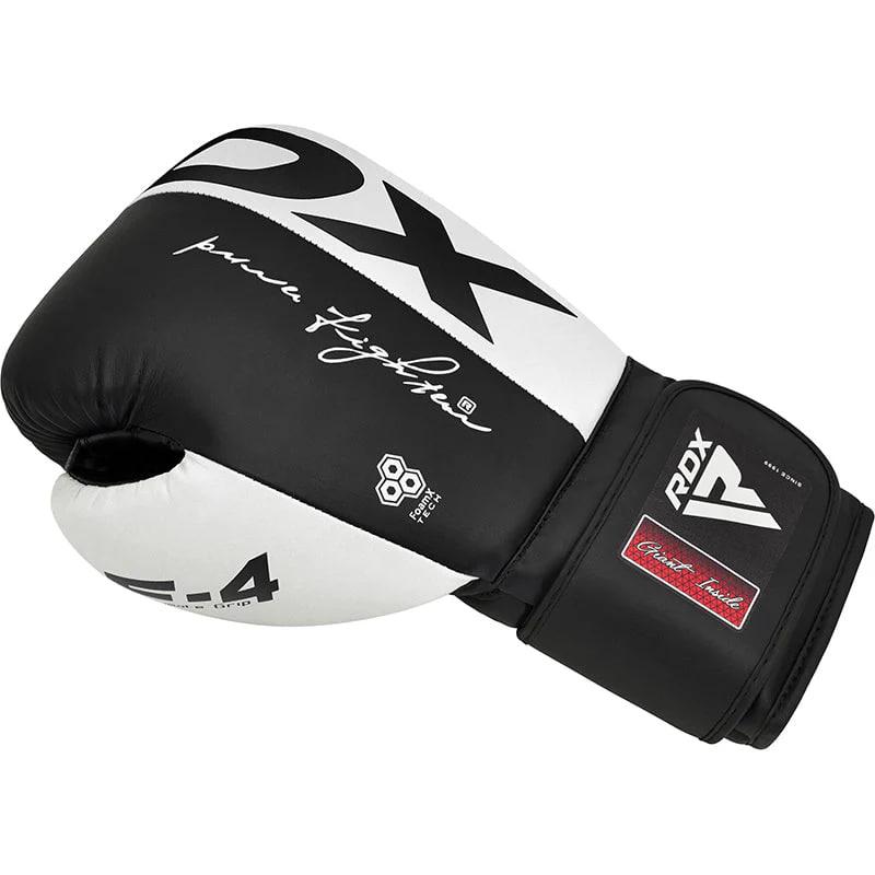 Перчатки боксерские RDX REX F4 White/Black (02832) фото 3