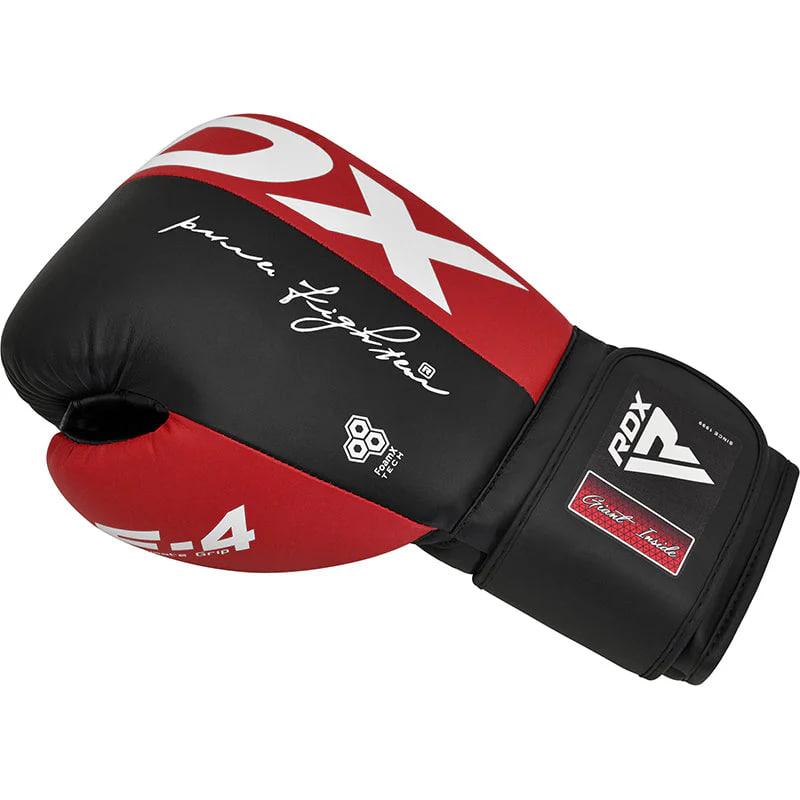 Перчатки боксерские RDX REX F4 Red/Black (02768) фото 4