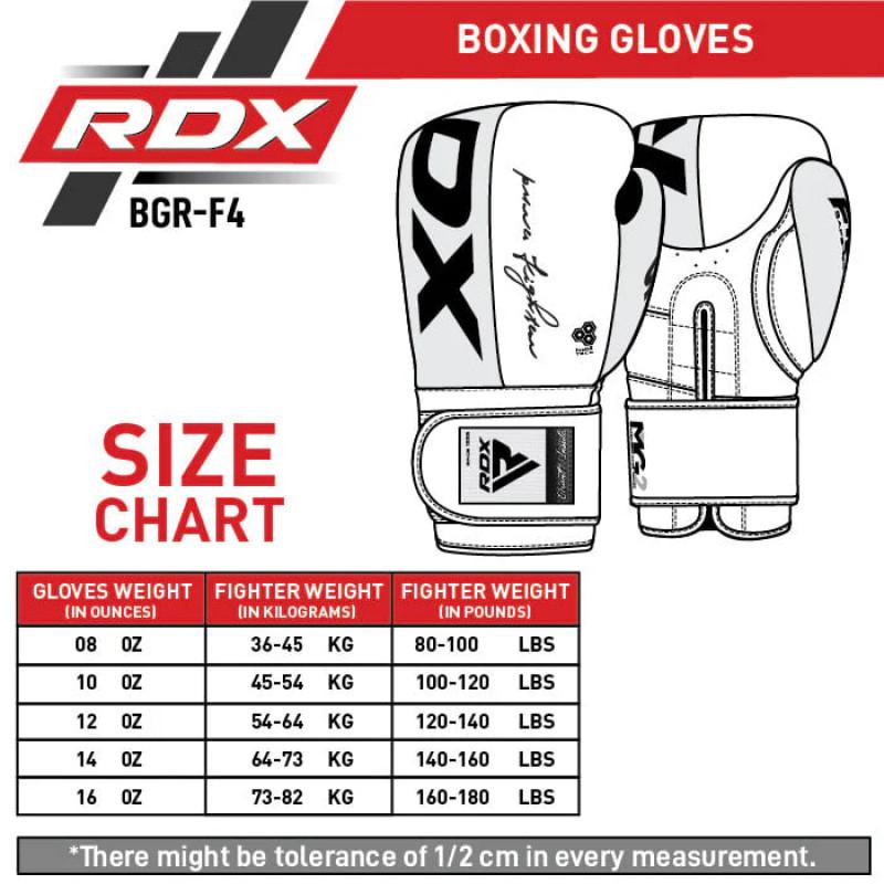 Перчатки боксерские RDX REX F4 Red/Black (02768) фото 5