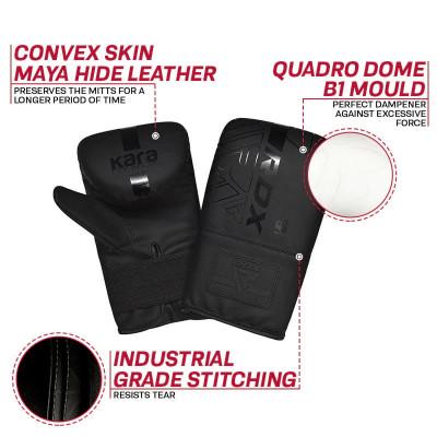 Снарядные перчатки RDX BOXING BAG MITTS F6 Black (02744) фото 3