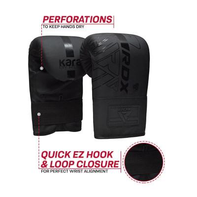 Снарядные перчатки RDX BOXING BAG MITTS F6 Black (02744) фото 4