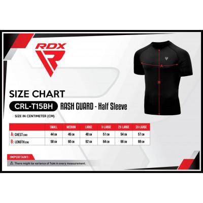 Рашгард RDX T15 Short Sleeve Black (02671) фото 4