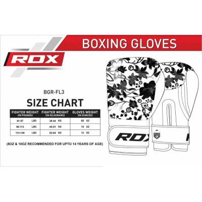 Боксёрские перчатки RDX FL3 Floral Boxing Gloves (02669) фото 8