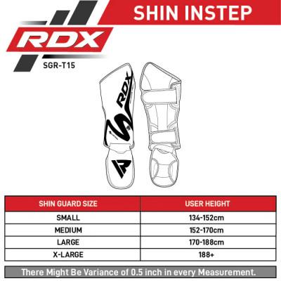 Защита ног SHIN RDX Instep T15 Matte Black (02758) фото 9