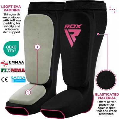 Защита ног RDX SIB Shin Instep Guard black/pink (02752) фото 2