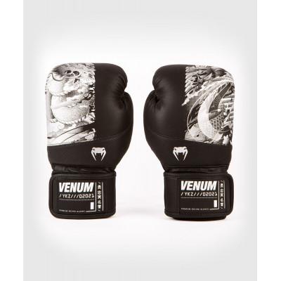 Перчатки Venum YKZ21 Boxing Gloves Black/Silver (02299) фото 1