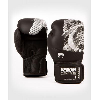 Перчатки Venum YKZ21 Boxing Gloves Black/Silver (02299) фото 2