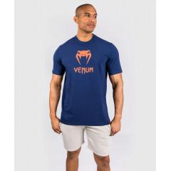 Футболка Venum Classic T-Shirt - Navy Blue/Orange