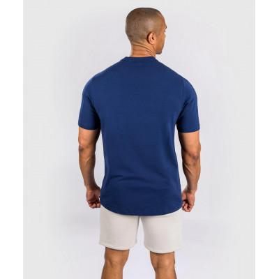 Футболка Venum Classic T-Shirt - Navy Blue/Orange (02574) фото 2