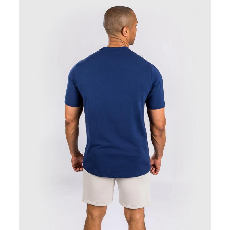 Футболка Venum Classic T-Shirt - Navy Blue/Orange (02574) фото 2