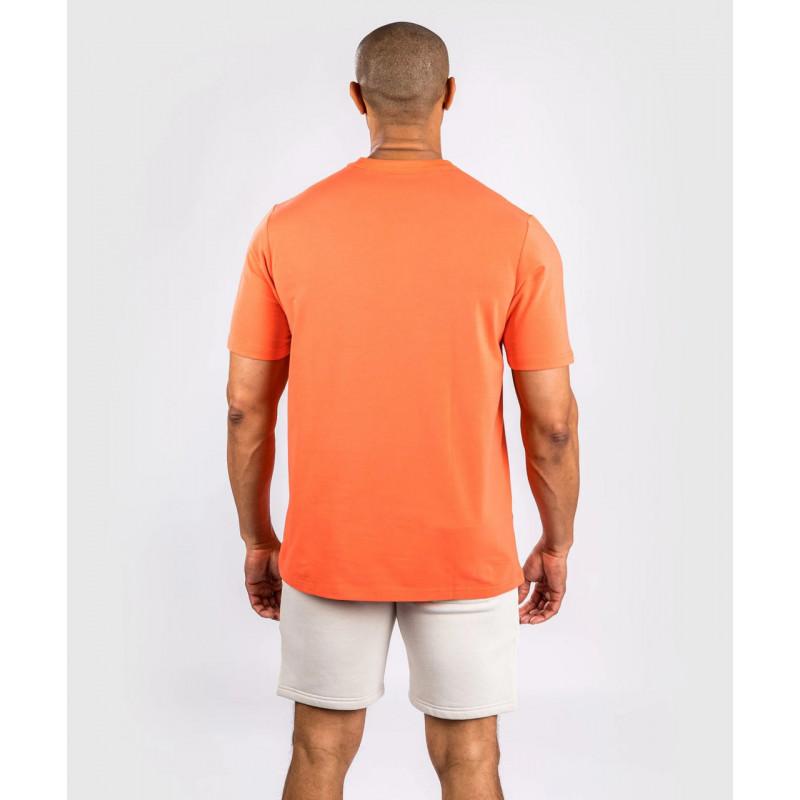 Футболка Venum Classic T-Shirt - Orange/Navy Blue (02575) фото 4