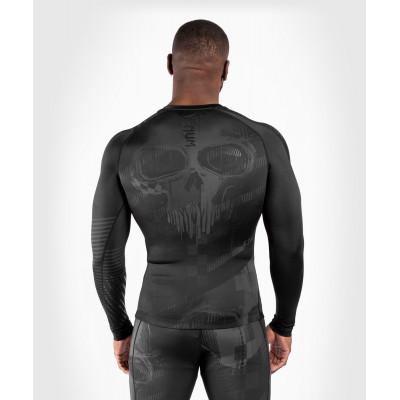 Рашгард Venum Skull Rashguard Long sleeves Black/Black (02333) фото 2