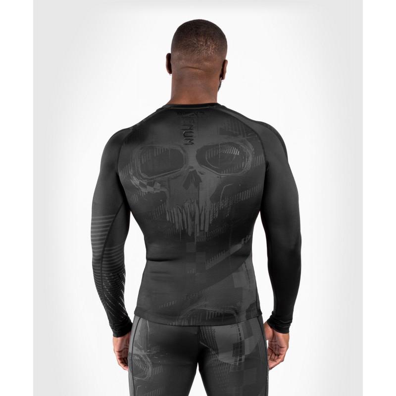 Рашгард Venum Skull Rashguard Long sleeves Black/Black (02333) фото 2