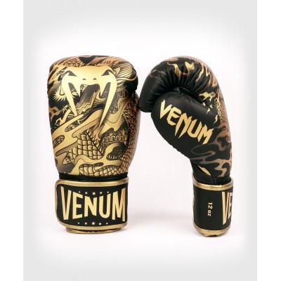 Перчатки Venum Dragon Boxing Black/Bronze (02422) фото 1