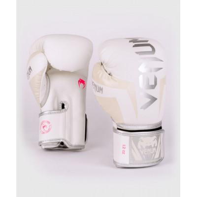 Рукавички Venum Elite Boxing White/Sil/Pink (02445) фото 2