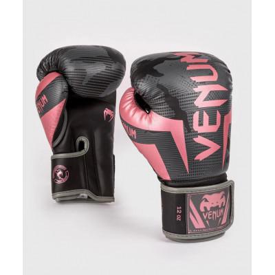 Перчатки Venum Elite Boxing Gloves Black/Pink Gold (02619) фото 3
