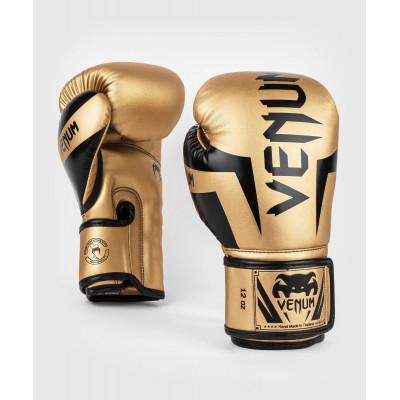 Перчатки Venum Elite Boxing Gloves Gold/Black (02969) фото 2