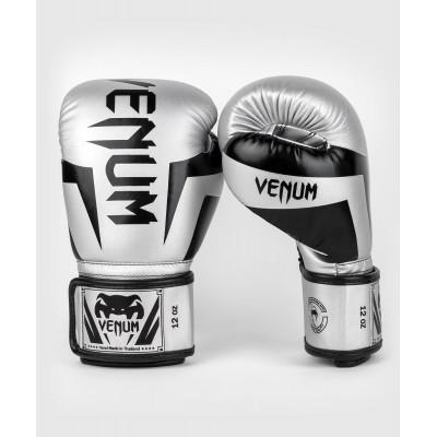 Перчатки Venum Elite Boxing Gloves Silver/Black (02889) фото 1