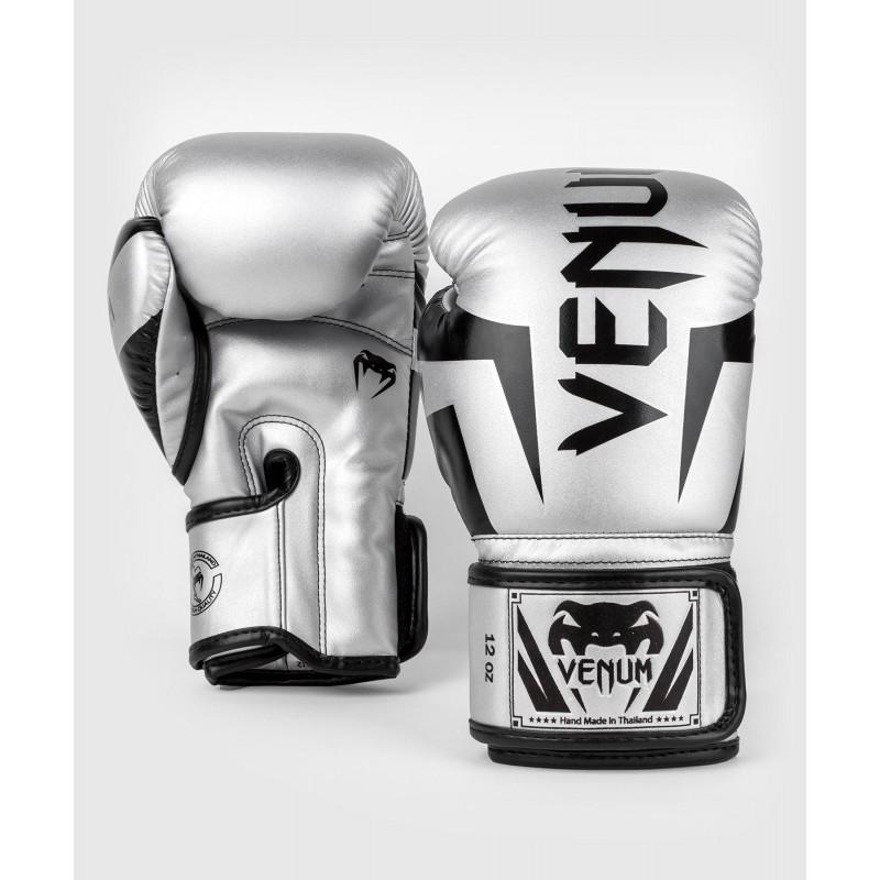 Перчатки Venum Elite Boxing Gloves Silver/Black (02889) фото 2
