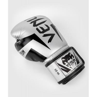 Перчатки Venum Elite Boxing Gloves Silver/Black (02889) фото 4