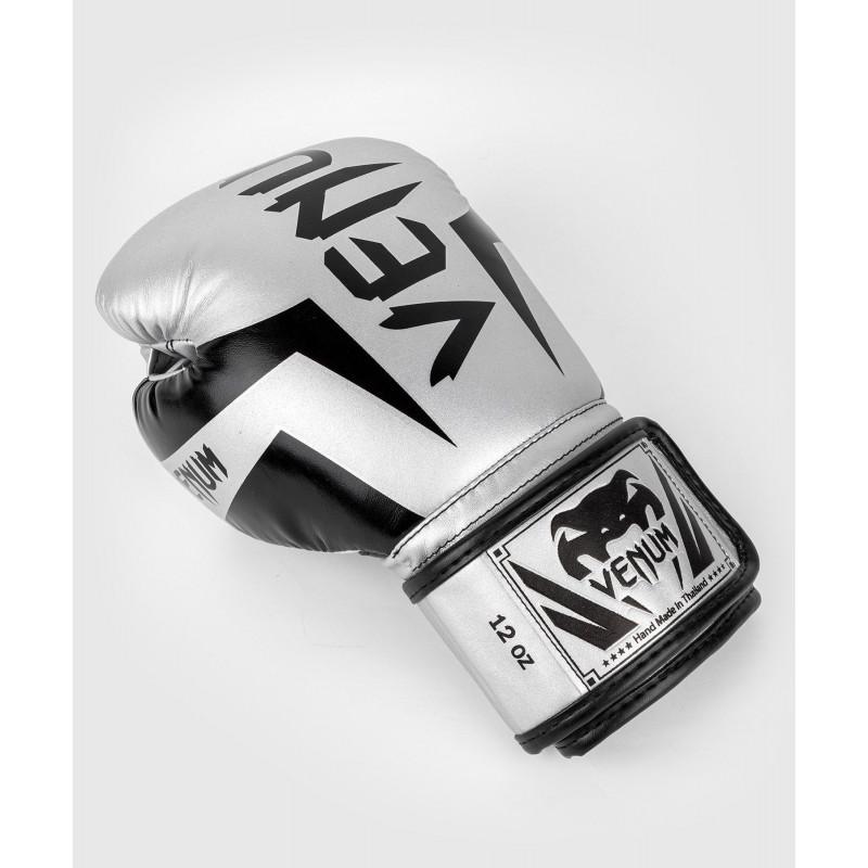 Перчатки Venum Elite Boxing Gloves Silver/Black (02889) фото 4